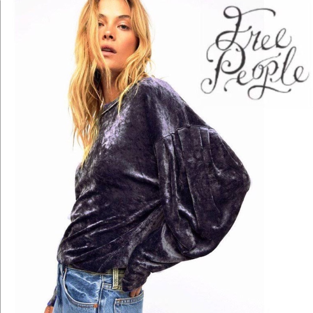 Free people balloon sleeve top